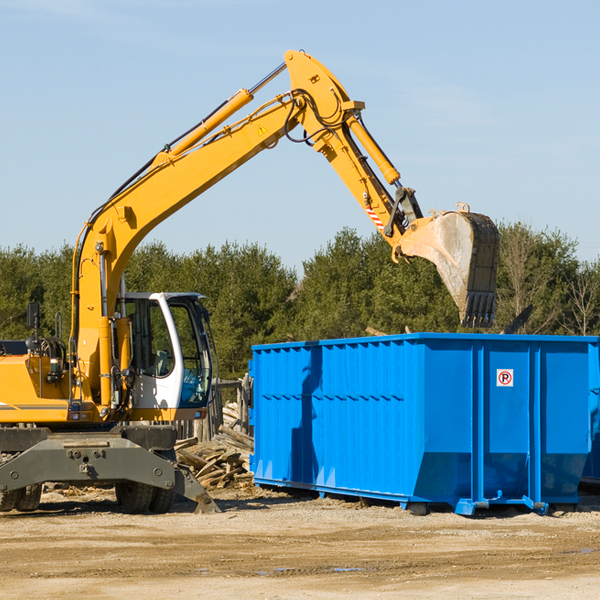 can i choose the location where the residential dumpster will be placed in Dalzell